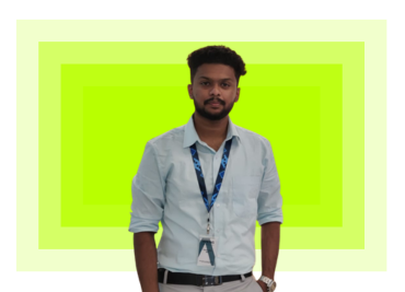 Abhijhith in white shirt